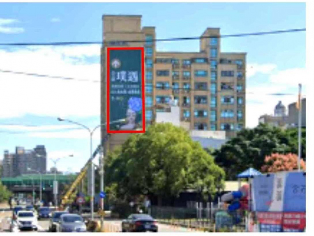 竹北市福興東路與縣政二路交叉路口戶外看板